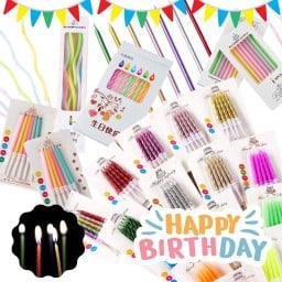 เทียนยาว คละแบบ