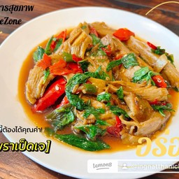 กะเพราเป็ดเจ (กับข้าว)