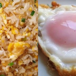 ข้าวผัดไข่+ไข่ดาว