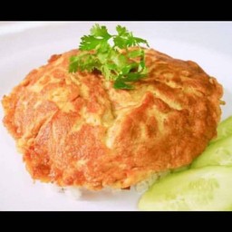 ข้าวไข่เจียวหมูสับฟรีน้ำพริกอร่อยมาก