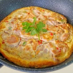 ข้าวไข่เจียวผักรวม