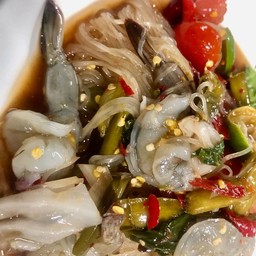 ตำเส้นเล็กกุ้งสด