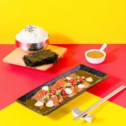 Set แซลมอนดองซีอิ๊ว