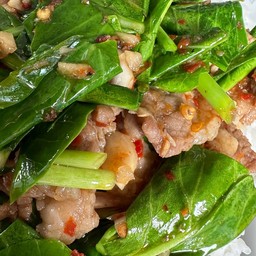 เนื้อคะน้าน้ำมันหอย