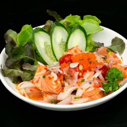 ยำแซลมอน(น้ำยำซีฟู๊ด)