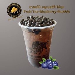 ชาผลไม้-บลูเบอร์รี่+ไข่มุก (Fruit Tea-Blueberry+Bubble)
