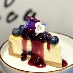 บลูเบอรี่ชีสเค้ก blueberry cheesecake