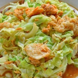 กะหล่ำปีผัดไข่เป็ด