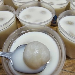 เต้าฮวยนมสดลำไย