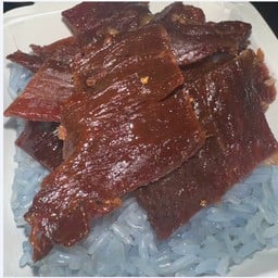ข้าวเหนียวเนื้อเค็ม
