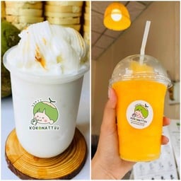 มะพร้าวนมสดปั่น  คู่  น้ำส้มแท้ปั่น