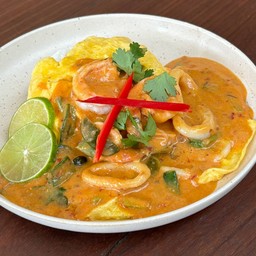 ข้าวไข่ข้นต้มยำทะเล
