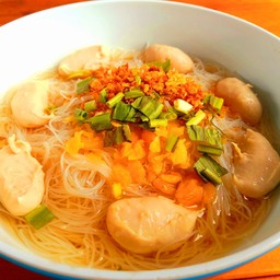 ก๋วยเตี๋ยว#ลูกชิ้นหมู#น้ำใส