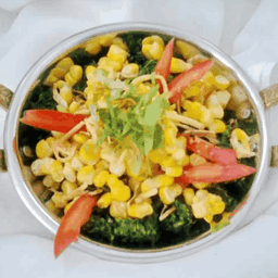 Palak Makai ผัดปวยเล้งข้าวโพดกระเทียม