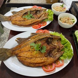 ปลากระพงราดนำ้ปลา