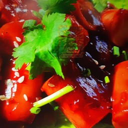 ไส้กรอกผัดซอสราดข้าว