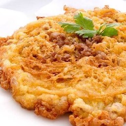 ข้าวไข่เจียว แหนม ไข่3ฟอง