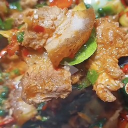 Stir Fried Wild Boar With Lemongrass