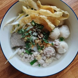 หมี่ ใส ไก่ฉีก+หมูสับ