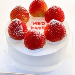 ครึ่งปอนด์ เค้กนมสดสตรอว์เบอร์รี่ตั้ง6ลูก