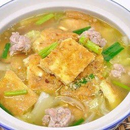 แกงจืดไข่น้ำ+หมูสับ  เป็นกับ