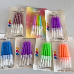 เทียนสั้นคละสี