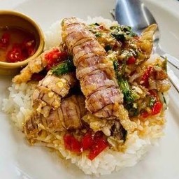 กะเพรากั้งราดข้าว