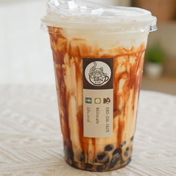 นมสดบราวน์ชูก้า (+ บุกไข่มุก 5 บาท)