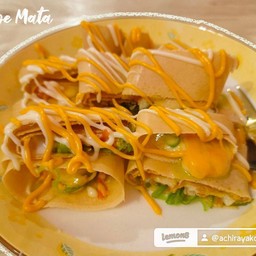 ปูอัด+ยำสาหร่าย +ชีสยืด ( เครปตัดเป็นคำ ใส่กล่อง)