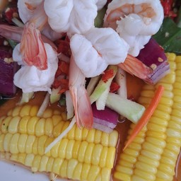 ยำกุ้ง(สุก)