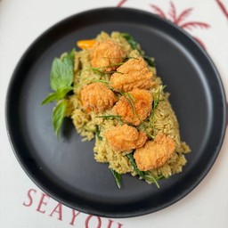 ข้าวแกงเขียวหวานไก่ป๊อป