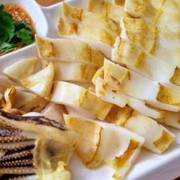 หมึกหอมสดๆ1,000กรัมย่าง