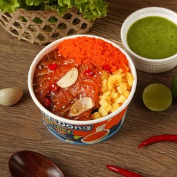 ข้าวหน้าแซลมอนดอง ไซส์M