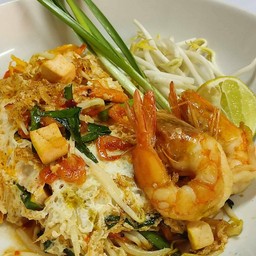 ผัดไทยกุ้งสด