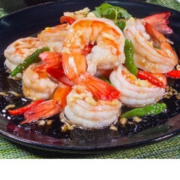 กุ้งผัดพริกขี้หนู 8-10 ตัว ตัวใหญ่ ผัดใหม่ทุกออเดอร์