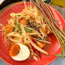 ส้มตำโคราช (ตำไทยใส่น้ำปลาร้า)