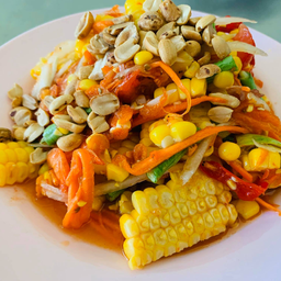 ตำข้าวโพดกุงสด(ปลาร้า)