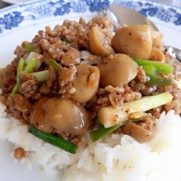 กระเพราพริกแห้ง&ข้าวน้ำพริกกระปิปลาทู