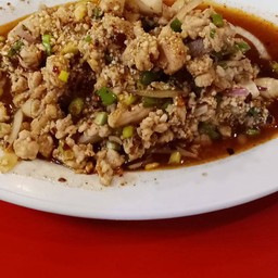 ลาบเนื้อสุกมะนาว
