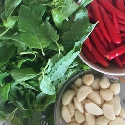 ข้าวกะเพรา-ขาหมู