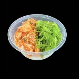 (7) ข้าวหน้า กิมจิ ยำสาหร่าย (S) (มังสวิรัติ)