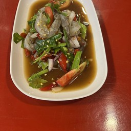 ยำกุ้งสดน้ำปลาร้า=ไม่ปลาร้า(กำกับด้วยค่ะ)