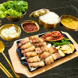 เซ็ตหมูสามชั้นย่าง.