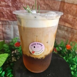 กาแฟสดน้ำผึ้งโฟมนม