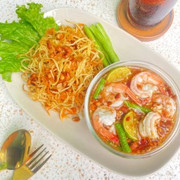 ส้มตำทอด(กุ้งต้ม)