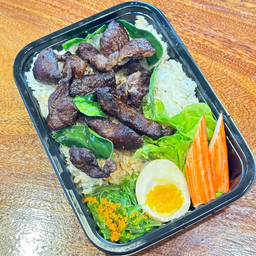 ข้าวหน้าเนื้อพิคานย่าแดดเดียว