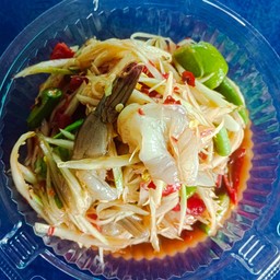 อาหารตามสั่ง ส้มตำ ศรีหมึก เสาธง