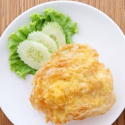 ข้าวไข่เจียว(ไม่ใส่ผัก+ไม่ใส่เนื้อสัตว์)