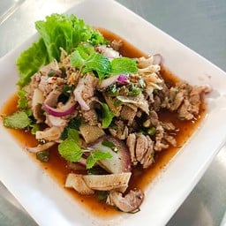 ลาบเนื้อสุกขม