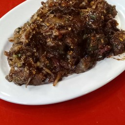 ลาบเนื้อคั่วขม